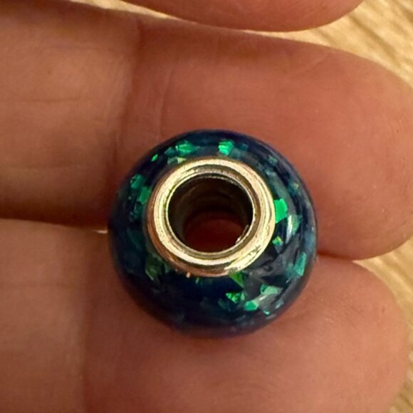Pandora Blue and Green Charm Bead - Picture 3 of 8